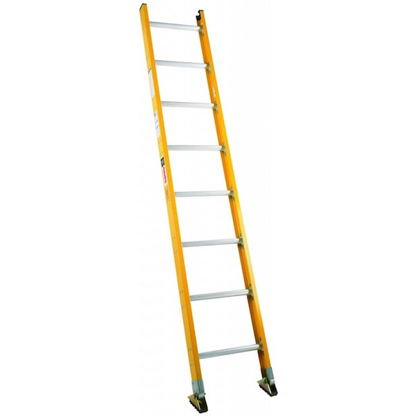 Bauer Ladder Straight Ladder, Fiberglass, 375 lb Load Capacity 33108 - main